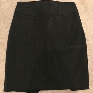 Express Dark Gray Pencil Skirt
